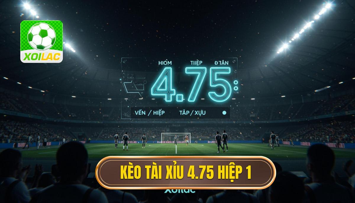 Kèo tài xỉu 4.75 hiệp 1
