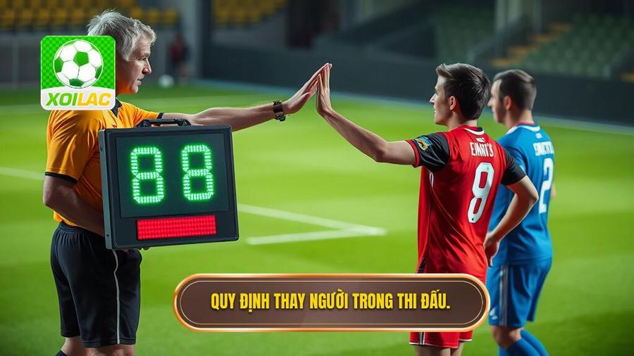 3. Quy định thay người trong thi đấu.