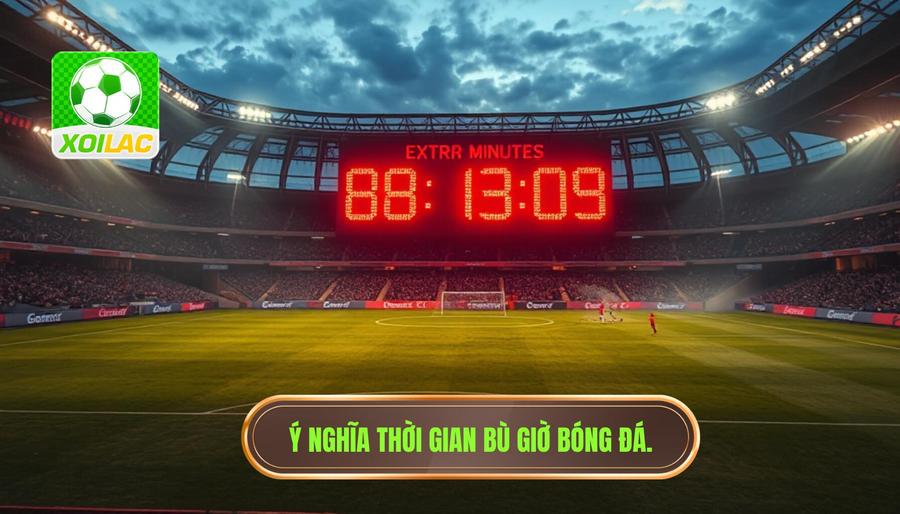  Ý nghĩa thời gian bù giờ bóng đá